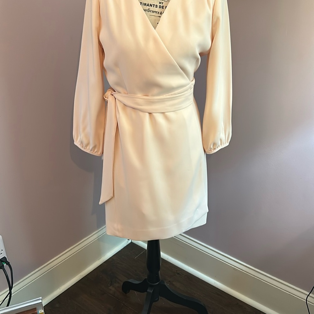 J. Crew Pink Wrap Tie Front Sheath Dress - Picture 4 of 7